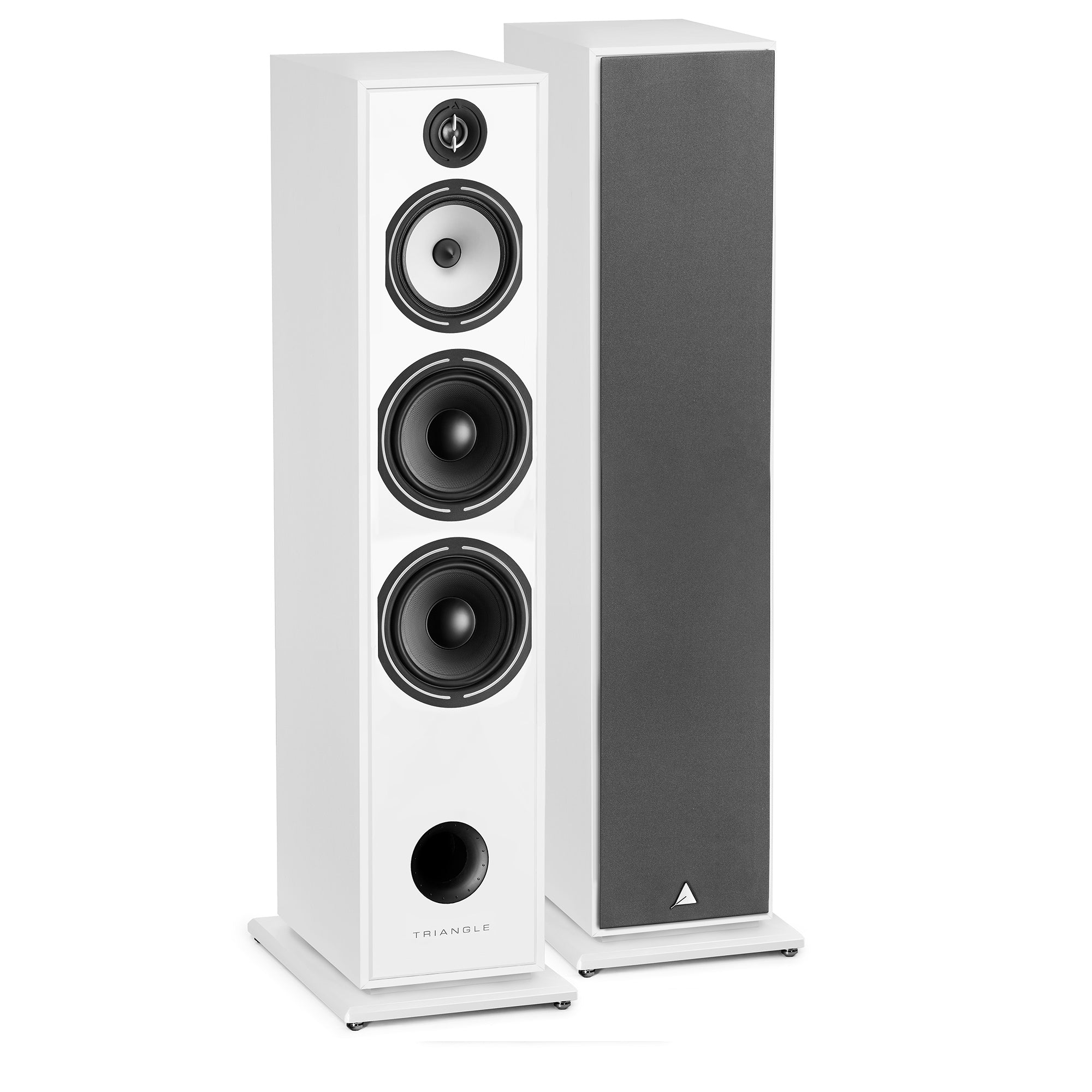 TRIANGLE HIFI Enceinte colonne Borea BR10 21 cm Haute-Fidélité Hi-Fi Home-Cinéma Paire  Blanc